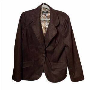Vintage Dennis by Dennis basso suede blazer brown